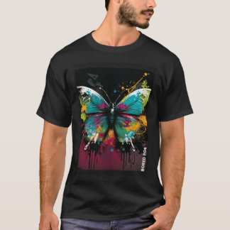 Camiseta Borboleta de grafite