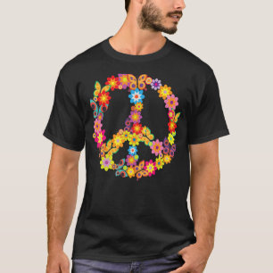 Camiseta Borboleta de Groovy 70's Butterfly Símbolo de Paz