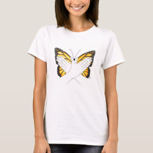 Camiseta Borboleta de monarca no ASL