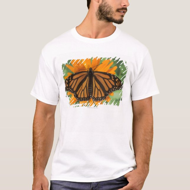Camiseta Borboleta de monarca (plexippus do Danaus) no pote (Frente)