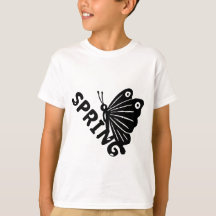 Borboleta de Primavera Estética Gráfica Minimalist