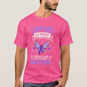 Camiseta Borboleta de Sensibilização Lupus Veste Autoimunu