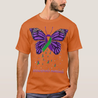 Camiseta Borboleta de Sensibilização Schizencéfalo