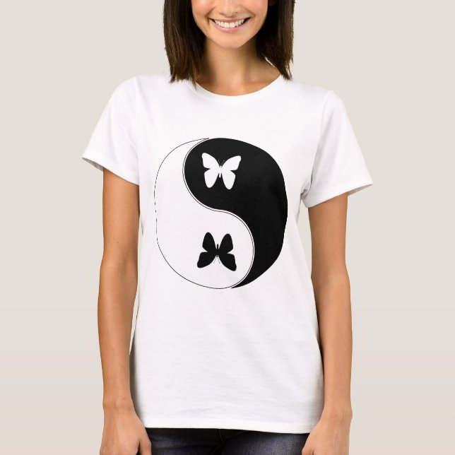 Camiseta Borboleta de Yin Yang (Frente)