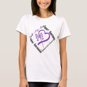 Camiseta Borboleta do amor da esperança da fé de
