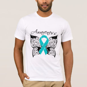 Camiseta Borboleta do tatuagem - doença renal Polycystic