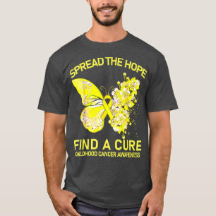 Camiseta Borboleta Dourada Espalha A Esperança Encontrar Um