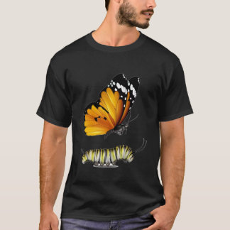 Camiseta Borboleta e lagarta