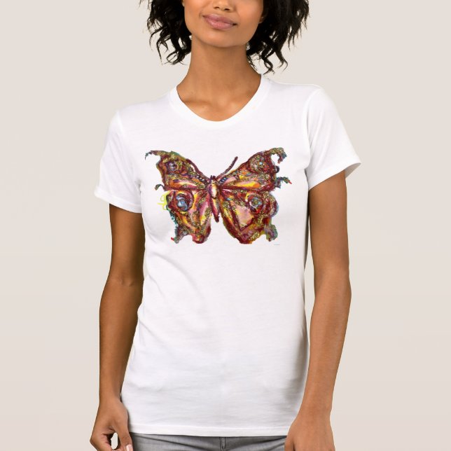 CAMISETA BORBOLETA EM FAÍSCAS DE OURO (Frente)