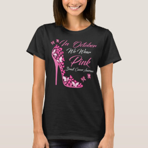 Camiseta Borboleta Em Outubro Vestimos Cancer Rosa