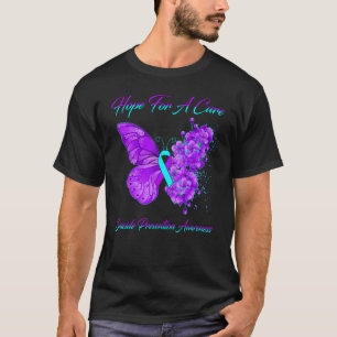 Camiseta Borboleta Espera Por Um Acervo De Prevenção Ao Sui