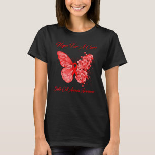 Camiseta Borboleta Espera Por Uma Cura Célula Falsiforme Ca