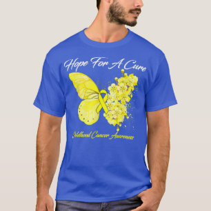 Camiseta Borboleta Esperança Por Um Cancer De Infância Cura
