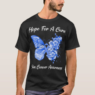 Camiseta Borboleta Esperança Por Uma Consciência De Cancere