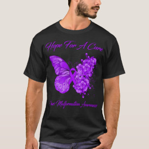 Camiseta Borboleta Esperança Por Uma Malformação Chiari Cur