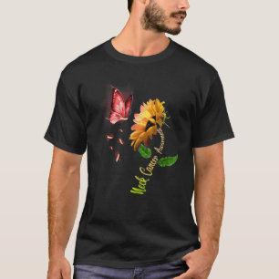 Camiseta Borboleta Espinho de Sol Sensibilização para o Can