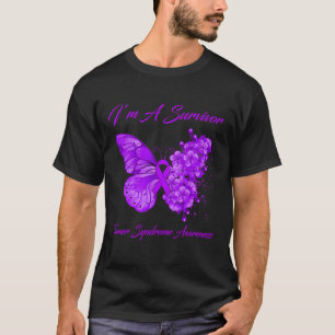 Camiseta Borboleta Eu sou um Sobrevivente Sindrome Turner C