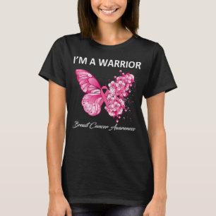 Camiseta Borboleta Eu sou uma consciência de Cancer do pei