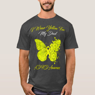 Camiseta Borboleta Eu Visto Amarelo para minha consciência 