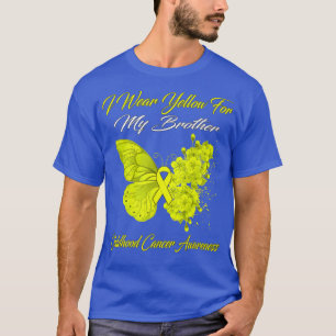 Camiseta Borboleta Eu Visto Amarelo Para Minha Infância Irm
