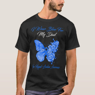 Camiseta Borboleta Eu Visto Azul Para O Meu Pai Von Hippel