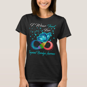 Camiseta Borboleta Eu Visto Chá Para Neuralgia Trigeminal 