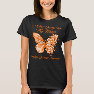 Camiseta Borboleta Eu Visto Laranja Para Minha Mãe Múltipla
