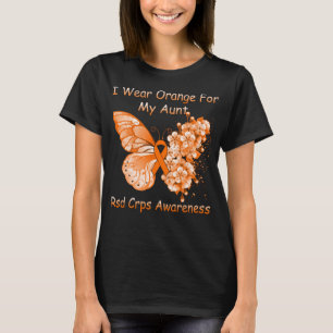 Camiseta Borboleta Eu Visto Laranja Para Minha Tia RSD CRPS