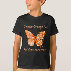 Camiseta Borboleta Eu Visto Laranja Para Sensibilização Do 
