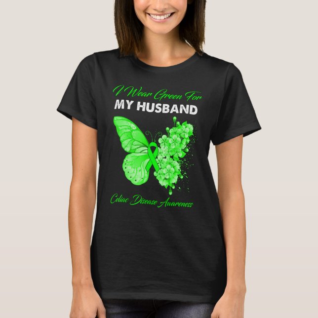 Camiseta Borboleta Eu Visto Verde Para A Minha Ideia Celula (Frente)