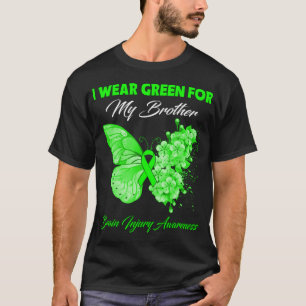 Camiseta Borboleta Eu Visto Verde Para Meu Irmão Ferir O Cé