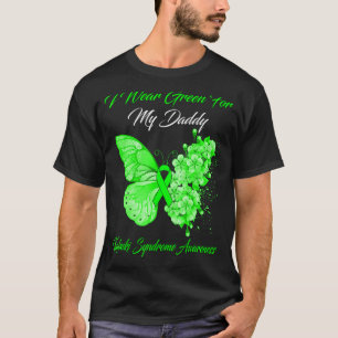 Camiseta Borboleta Eu Visto Verde Para Meu Pai Kabuki Syndr