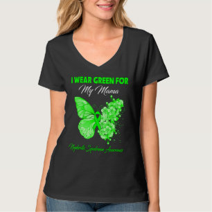 Camiseta Borboleta Eu Visto Verde Para Minha Mãe Sintoma Ne