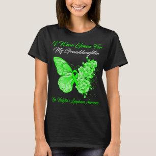 Camiseta Borboleta Eu Visto Verde Para Minha Neta Não Ho
