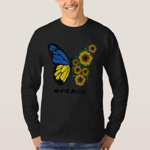 Camiseta Borboleta Girassol, # Paz