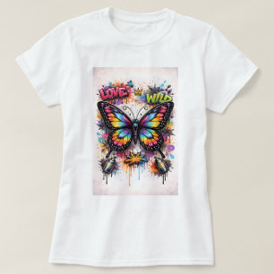 Camiseta Borboleta Grafite Butterfly Tees Co. 0047
