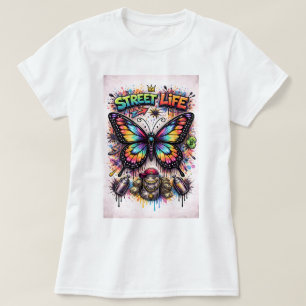 Camiseta Borboleta Grafite Butterfly Tees Co. 0047