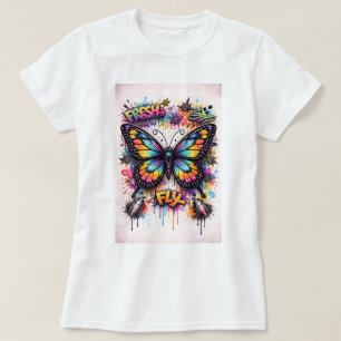 Camiseta Borboleta Grafite Butterfly Tees Co. 0047