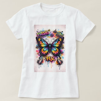Camiseta Borboleta Grafite Butterfly Tees Co. 0047
