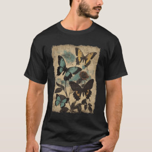 Camiseta Borboleta Grunge Fairycore Aestético Cottagecore G