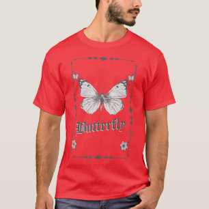 Camiseta Borboleta Grunge Fairycore Gótico estético Fada Gr