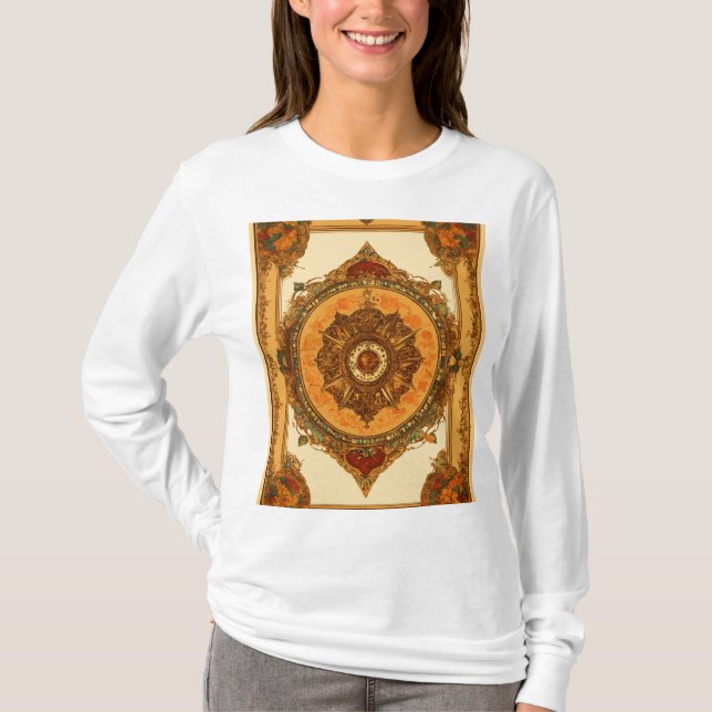 Camiseta Borboleta Intriciada Mandala Boho Tee (Frente)