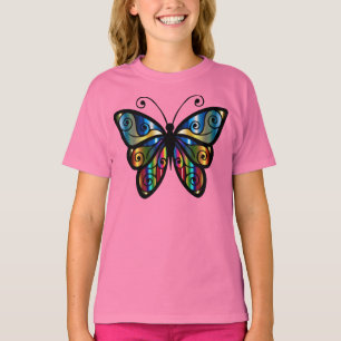 Camiseta Borboleta iridescente bonita