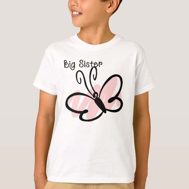 Camiseta Borboleta - irmã mais velha (Frente)