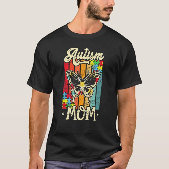Camiseta Borboleta Mãe Autismo (Frente)