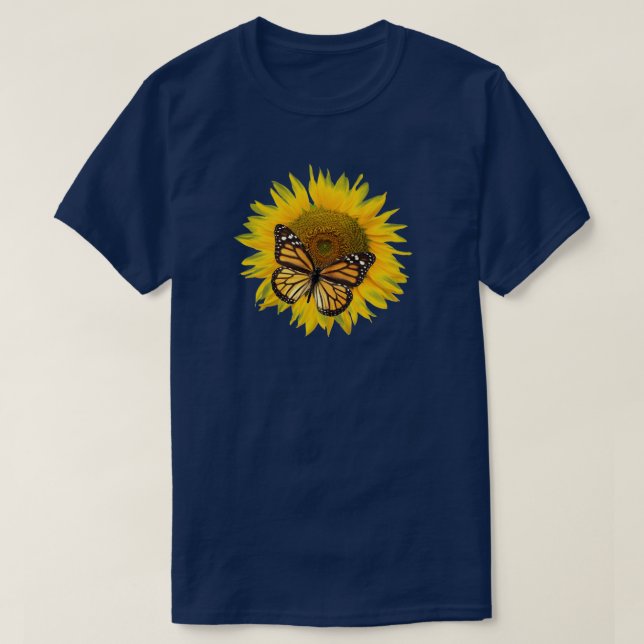 Camiseta Borboleta-monarca (Frente do Design)