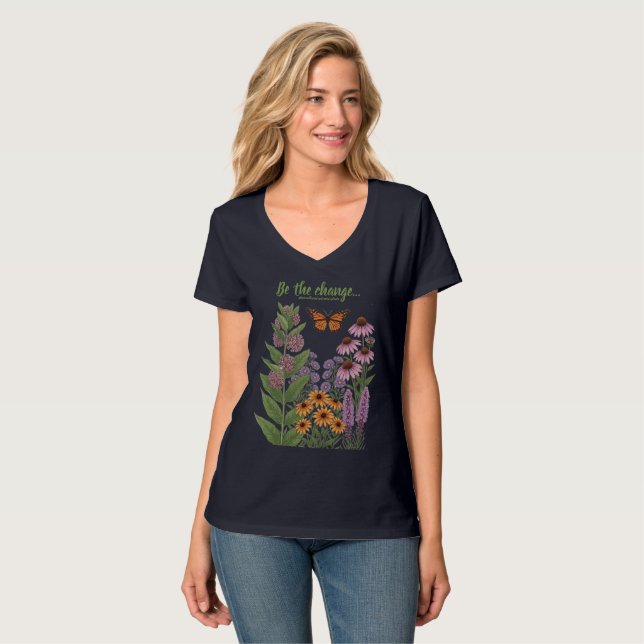 Camiseta Borboleta Monarca (Frente Completa)