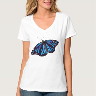 Camiseta Borboleta Monarca Azul