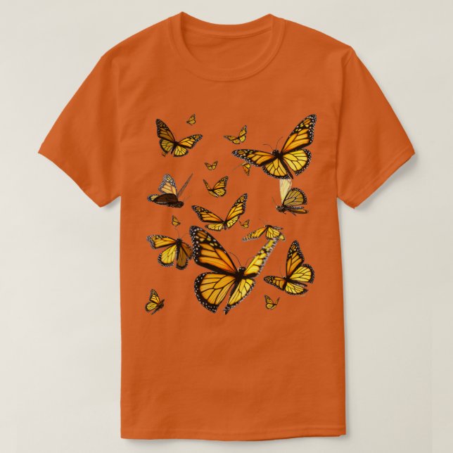 Camiseta Borboleta Monarch 12 (Frente do Design)
