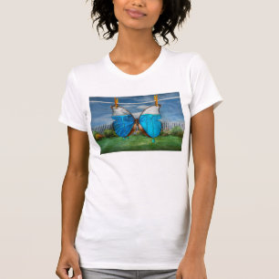 Camiseta Borboleta - Morpho - eu di-a-ar quando o
